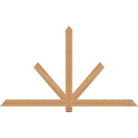Ekena Millwork Kennewick Timber Gable Bracket, Western Red Cedar, 72"W x 42"H x 1 1/2"D x 3 1/2"F, 14/12 Pitch GBW072X42X0204KEN00SWR